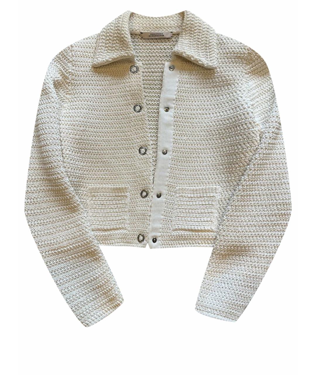 DOROTHEE SCHUMACHER Белый хлопковый жакет/пиджак, фото 1