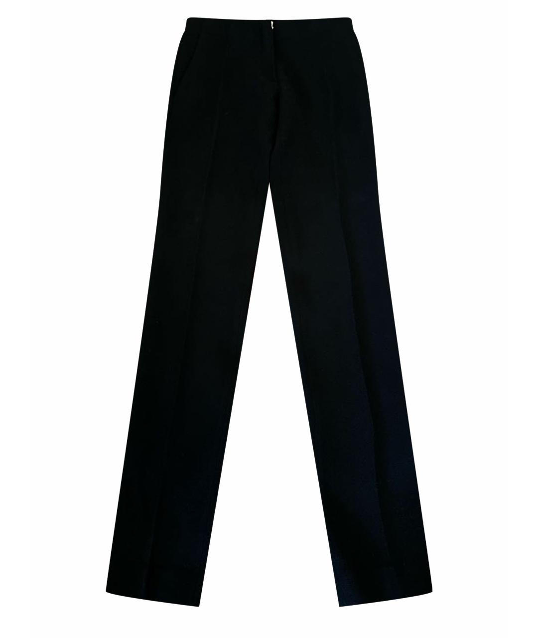 CHRISTIAN DIOR Черные шерстяные брюки узкие, фото 1