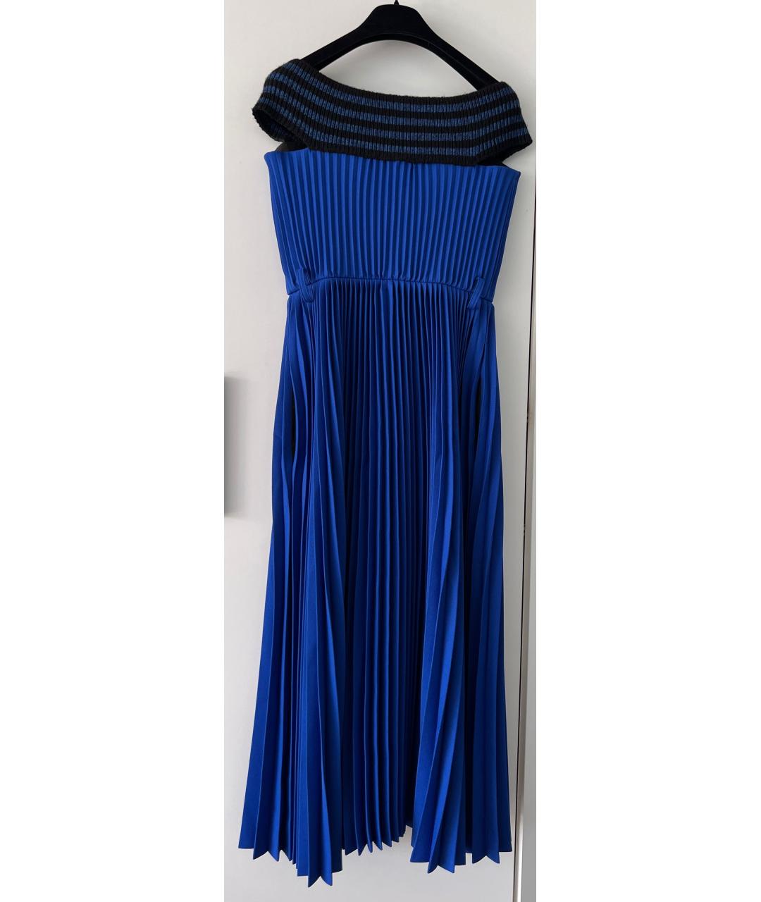 PHILOSOPHY DI LORENZO SERAFINI Синее платье, фото 2