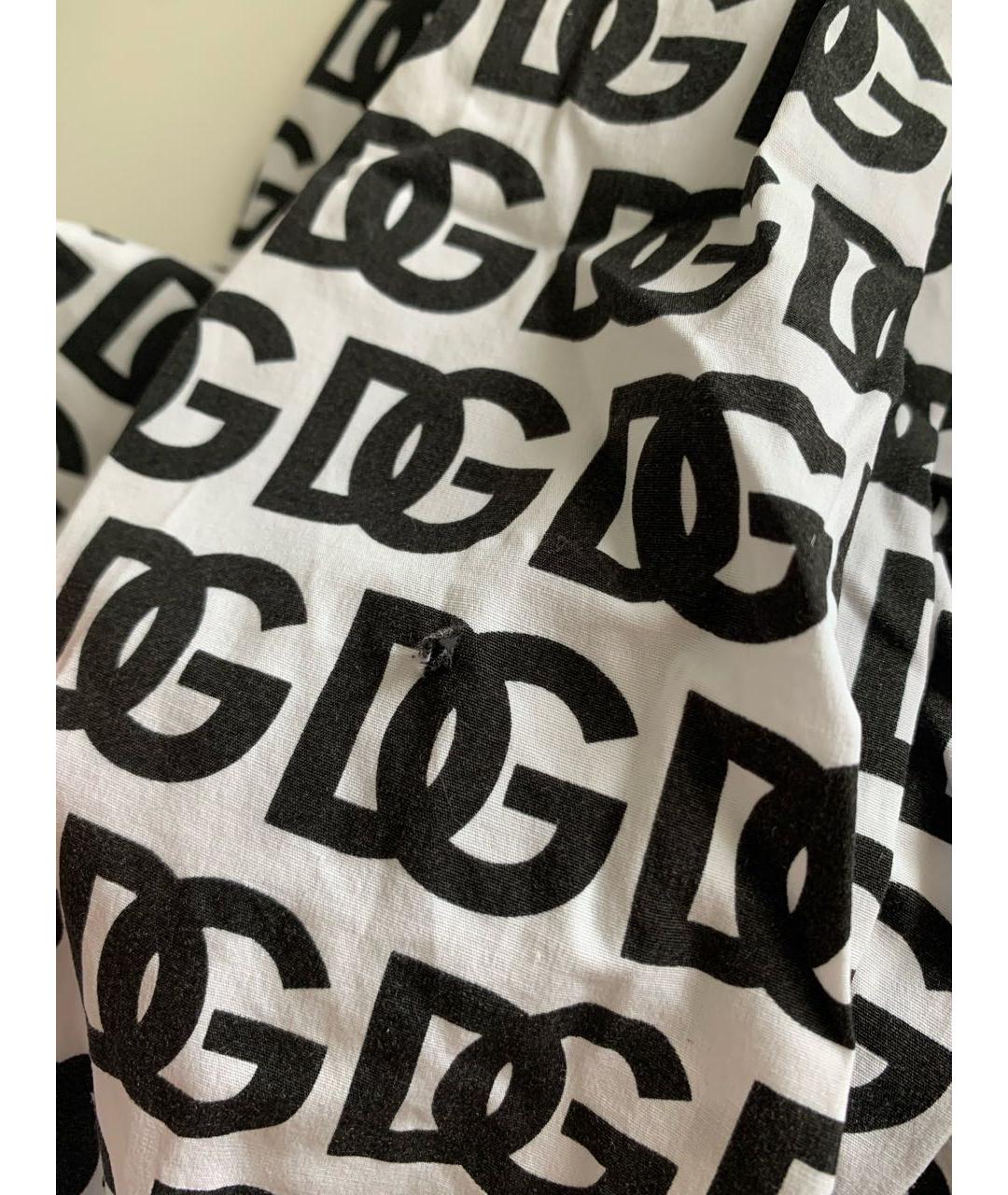 DOLCE&GABBANA Белая хлопковая кэжуал рубашка, фото 8