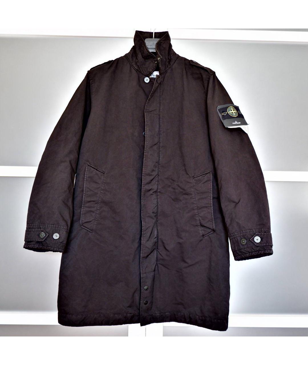 STONE ISLAND Черная полиэстеровая парка, фото 6