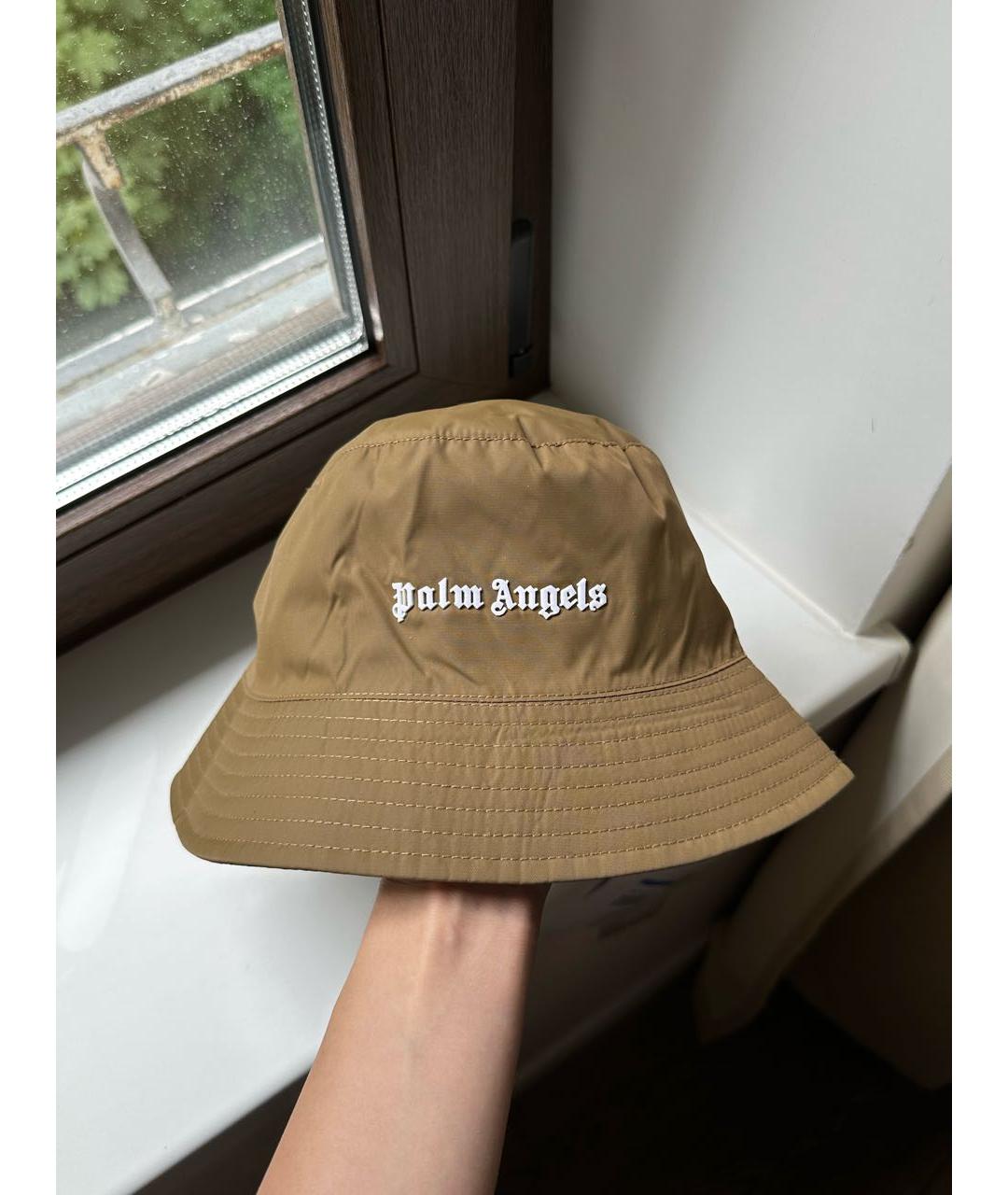 PALM ANGELS Бежевая шапка, фото 3