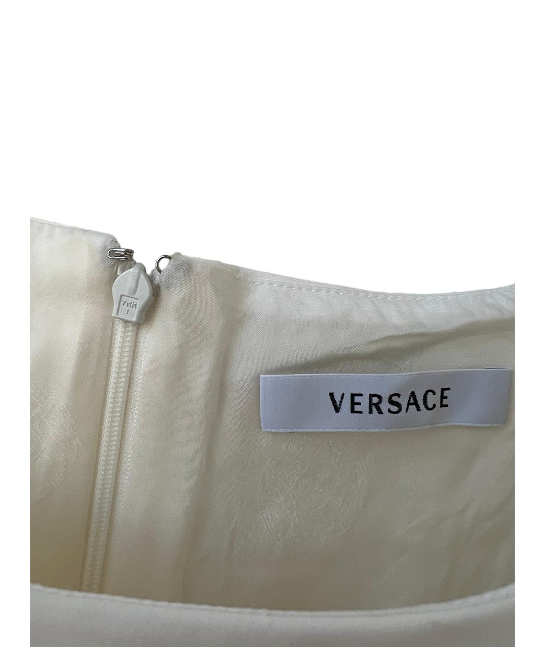 VERSACE Белое коктейльное платье, фото 3