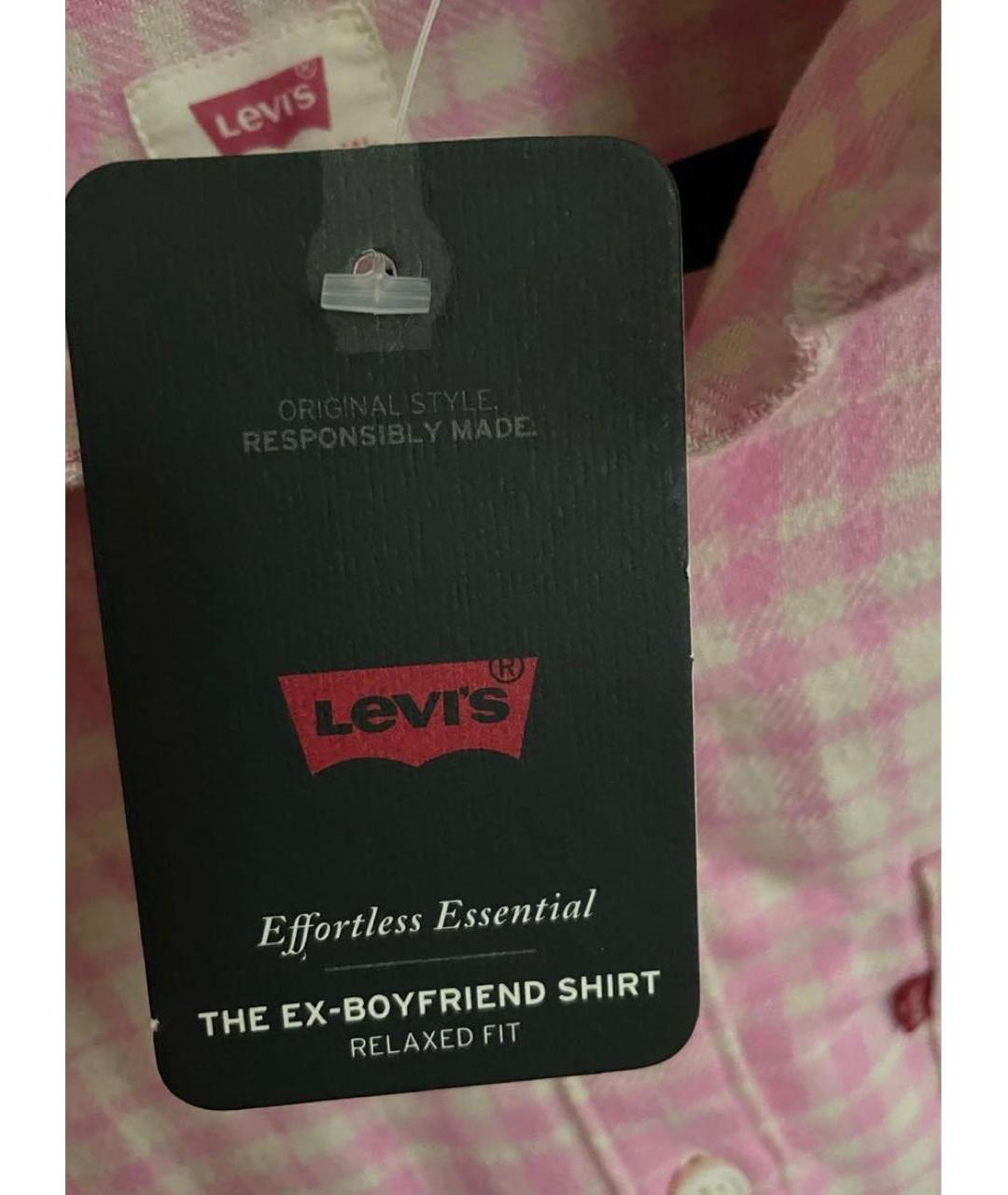 LEVI'S Розовая хлопковая рубашка, фото 3