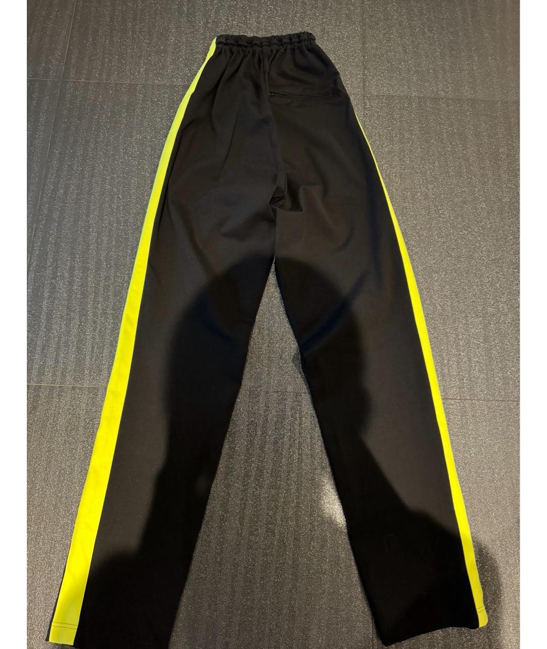BALENCIAGA Черные хлопко-эластановые спортивные брюки и шорты, фото 3