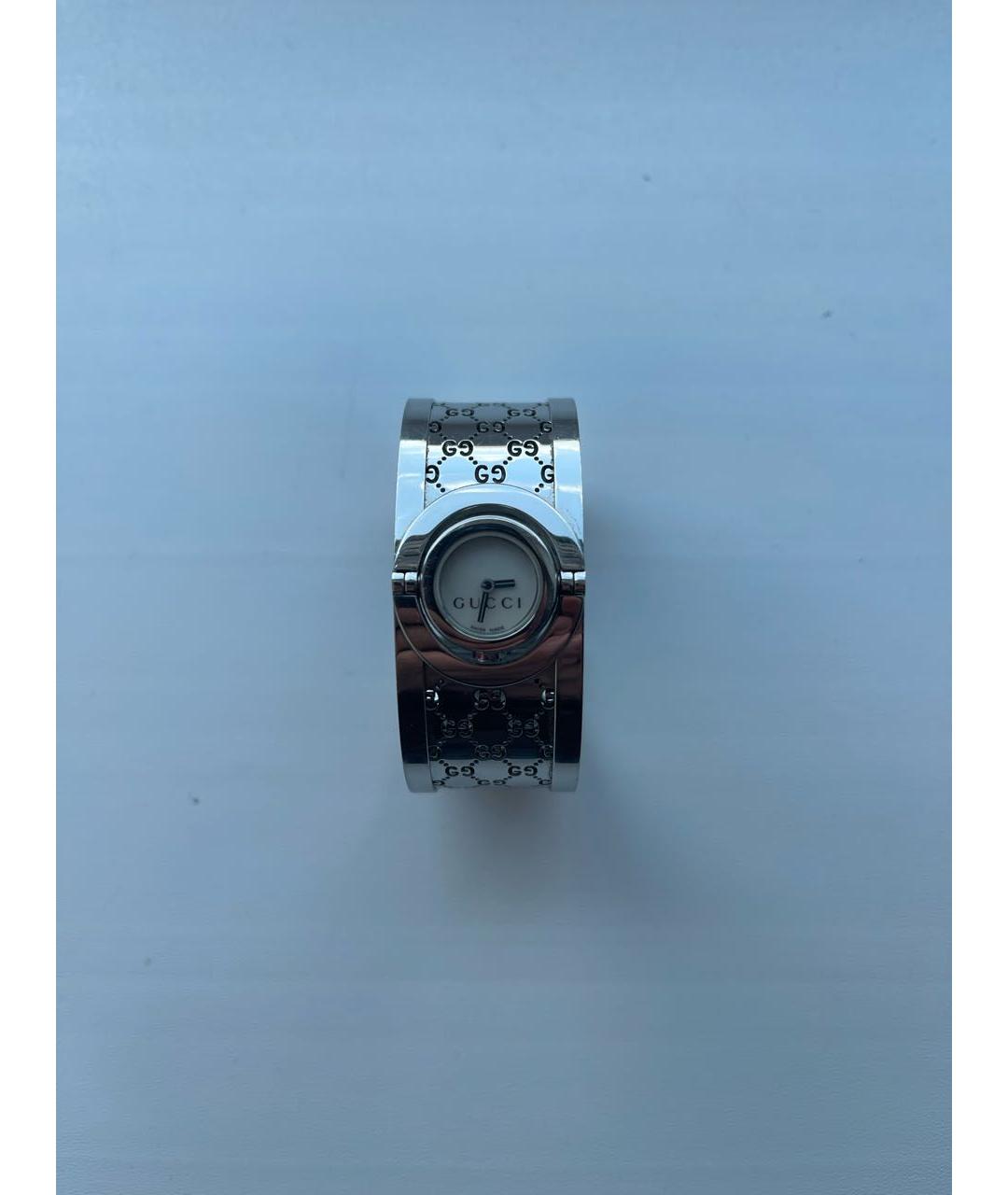 GUCCI Серебряные стальные часы, фото 2