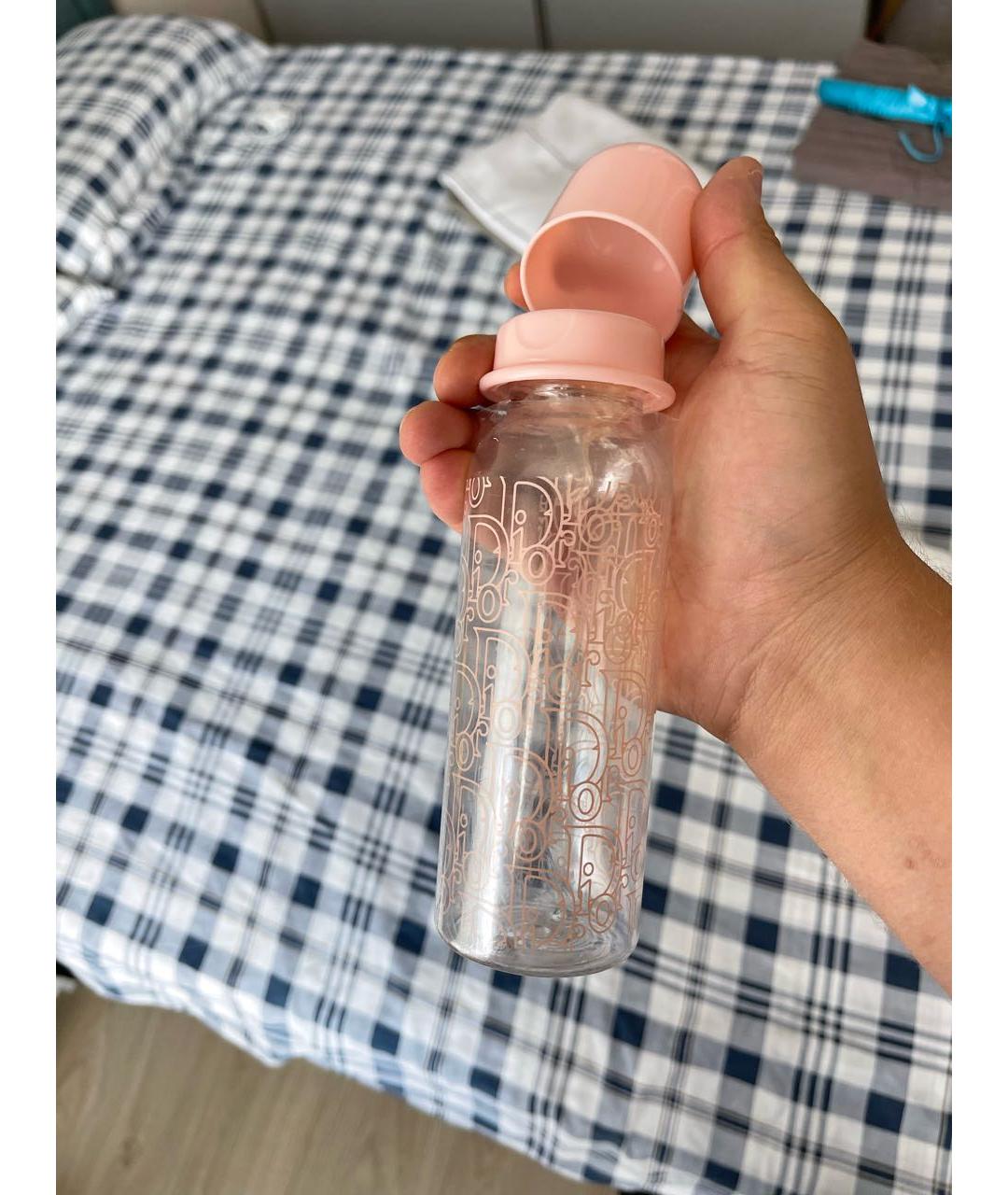 BABY DIOR Розовая пластиковая бутылочка/пустышка, фото 4