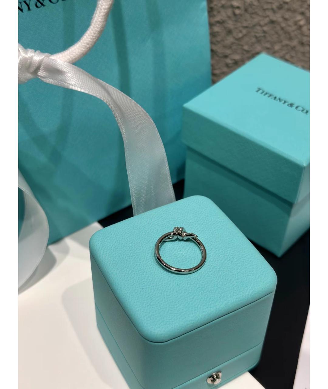 TIFFANY&CO Кольцо из белого золота, фото 9