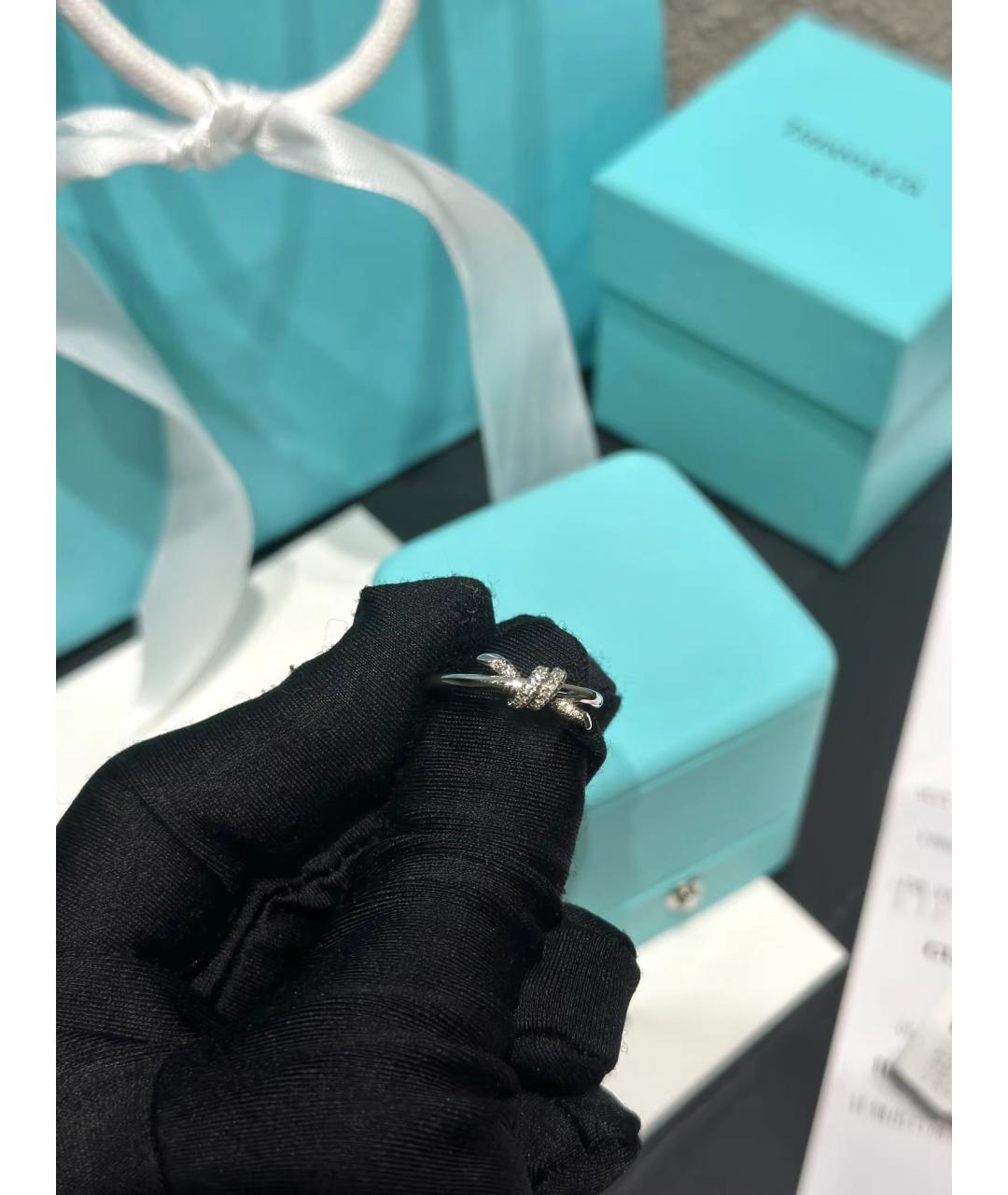 TIFFANY&CO Кольцо из белого золота, фото 8