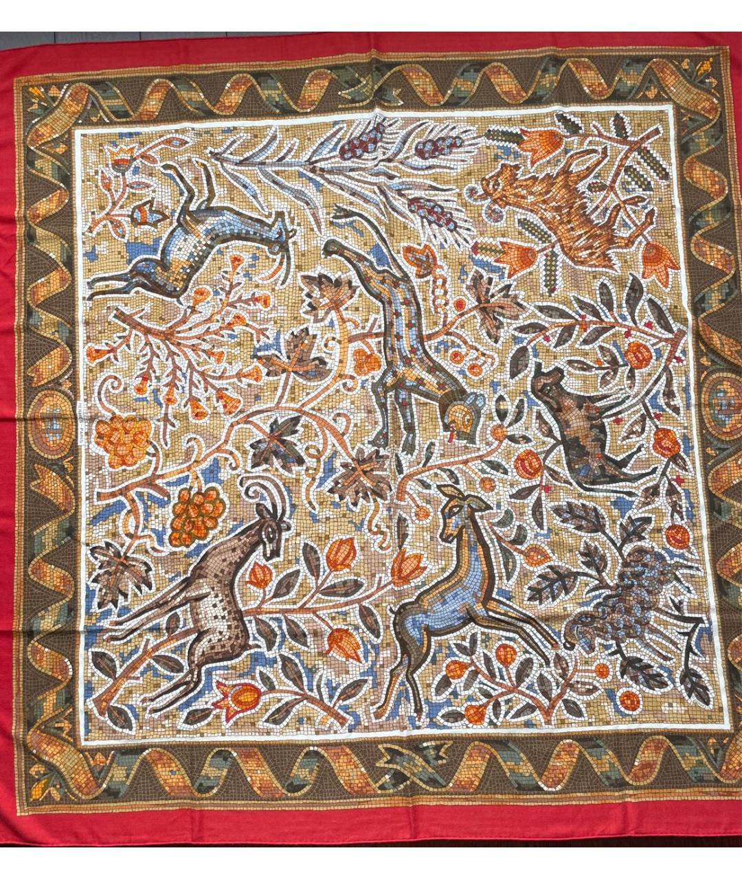 HERMES Мульти кашемировый платок, фото 2