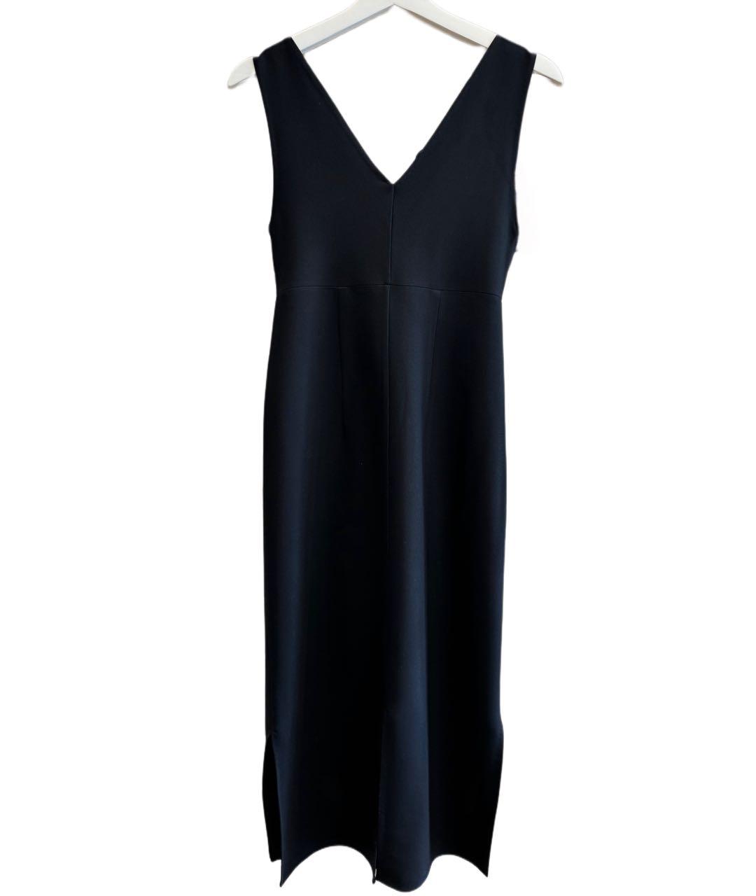 KHAITE Черное вискозное повседневное платье, фото 2