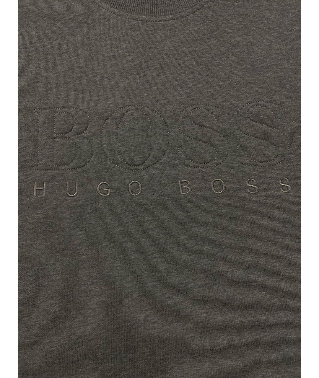 HUGO BOSS Серебрянный хлопковый джемпер / свитер, фото 4
