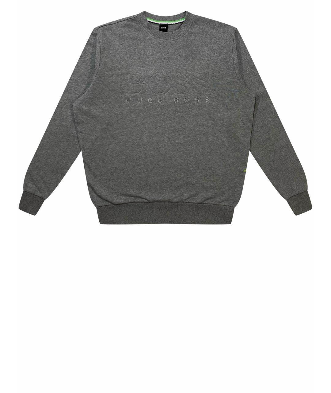 HUGO BOSS Серебрянный хлопковый джемпер / свитер, фото 1