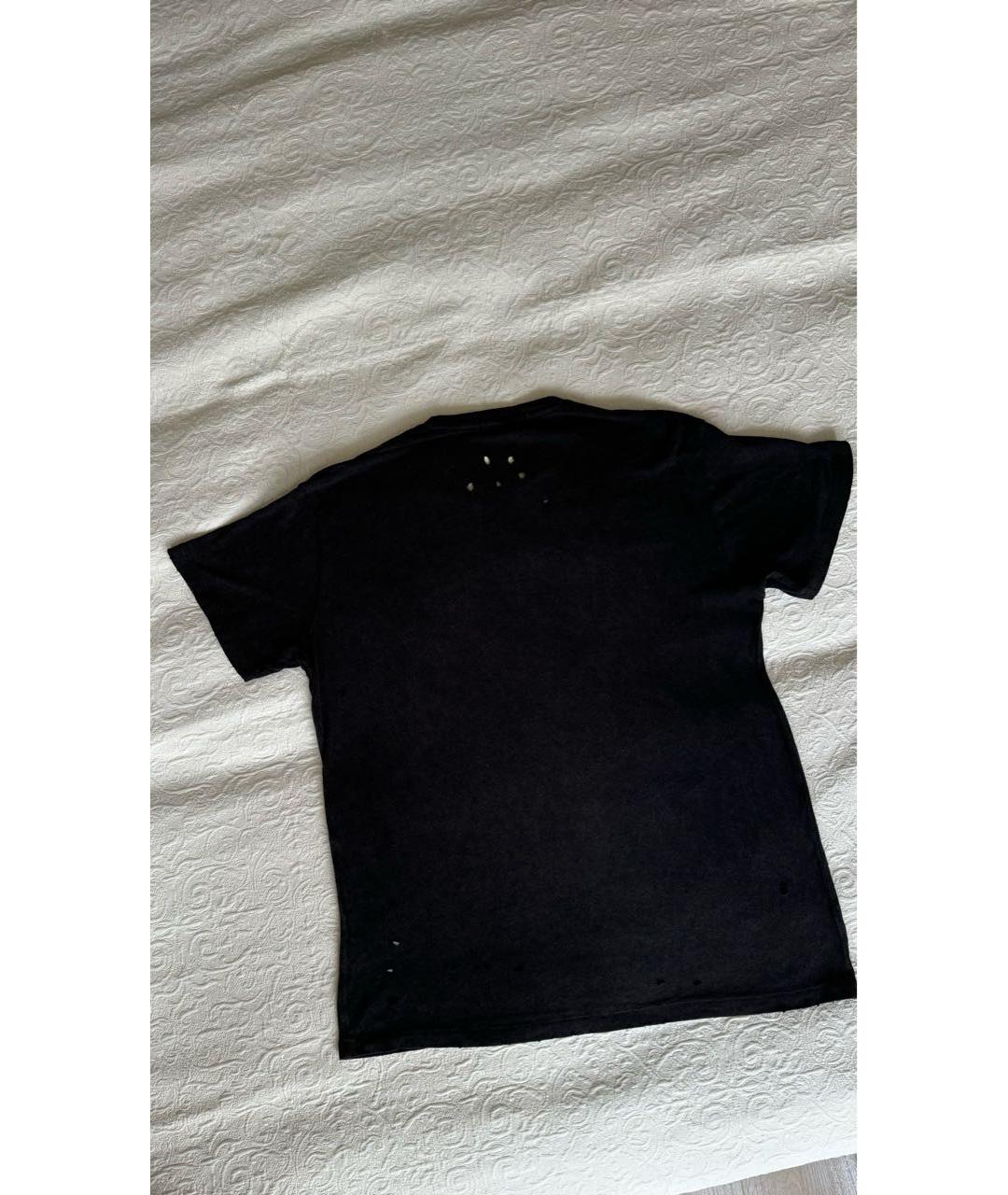 R13 Черная хлопковая футболка, фото 2