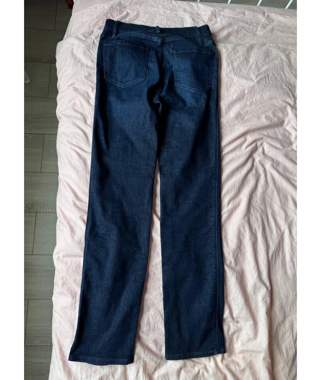 FRAME Темно-синие хлопко-полиэстеровые джинсы слим, фото 2