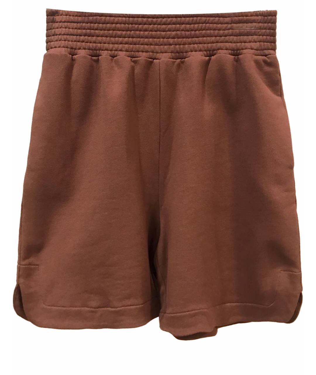 FABIANA FILIPPI Коричневые хлопковые шорты, фото 1