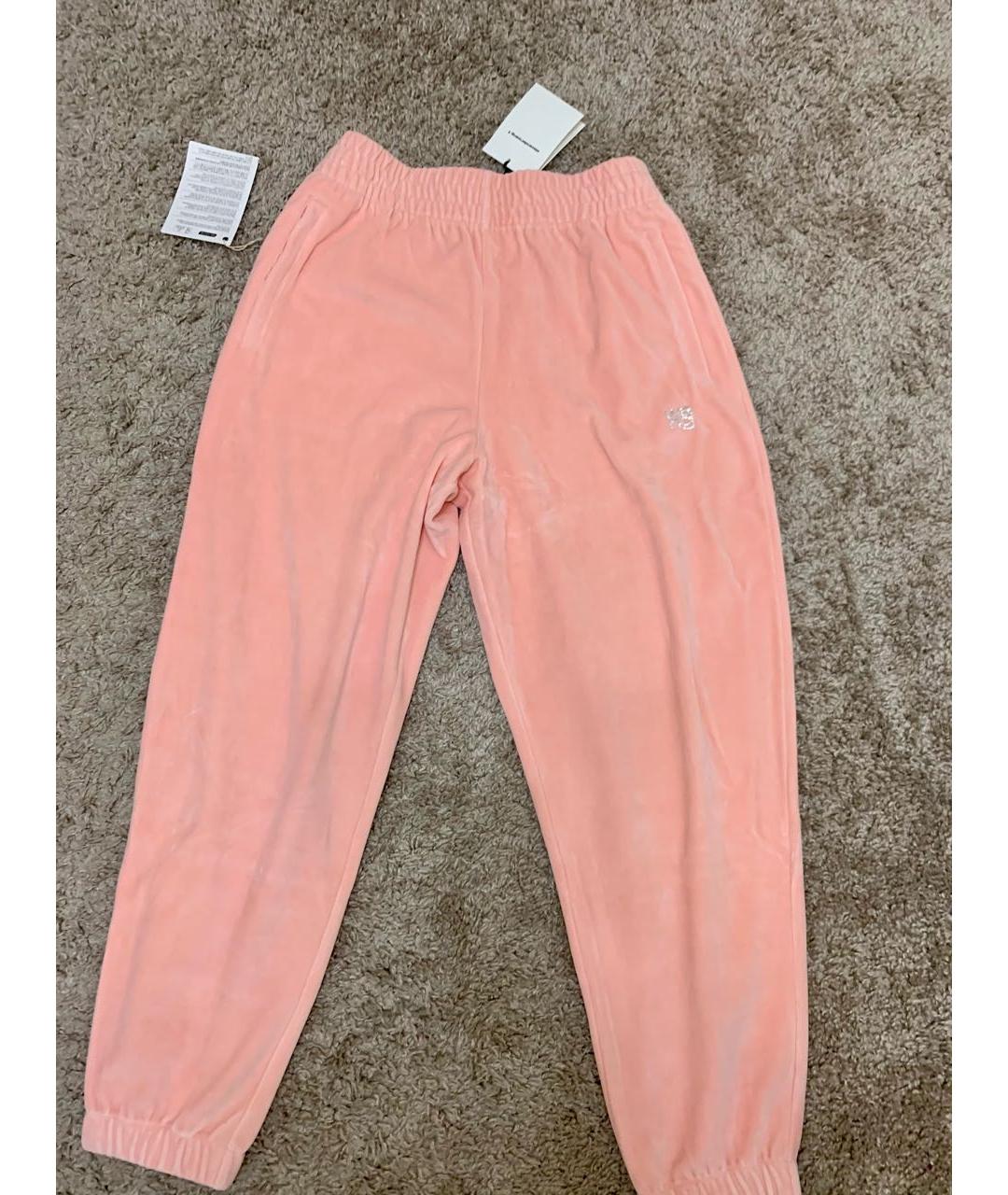 ALEXANDER WANG Розовые велюровые спортивные брюки и шорты, фото 6