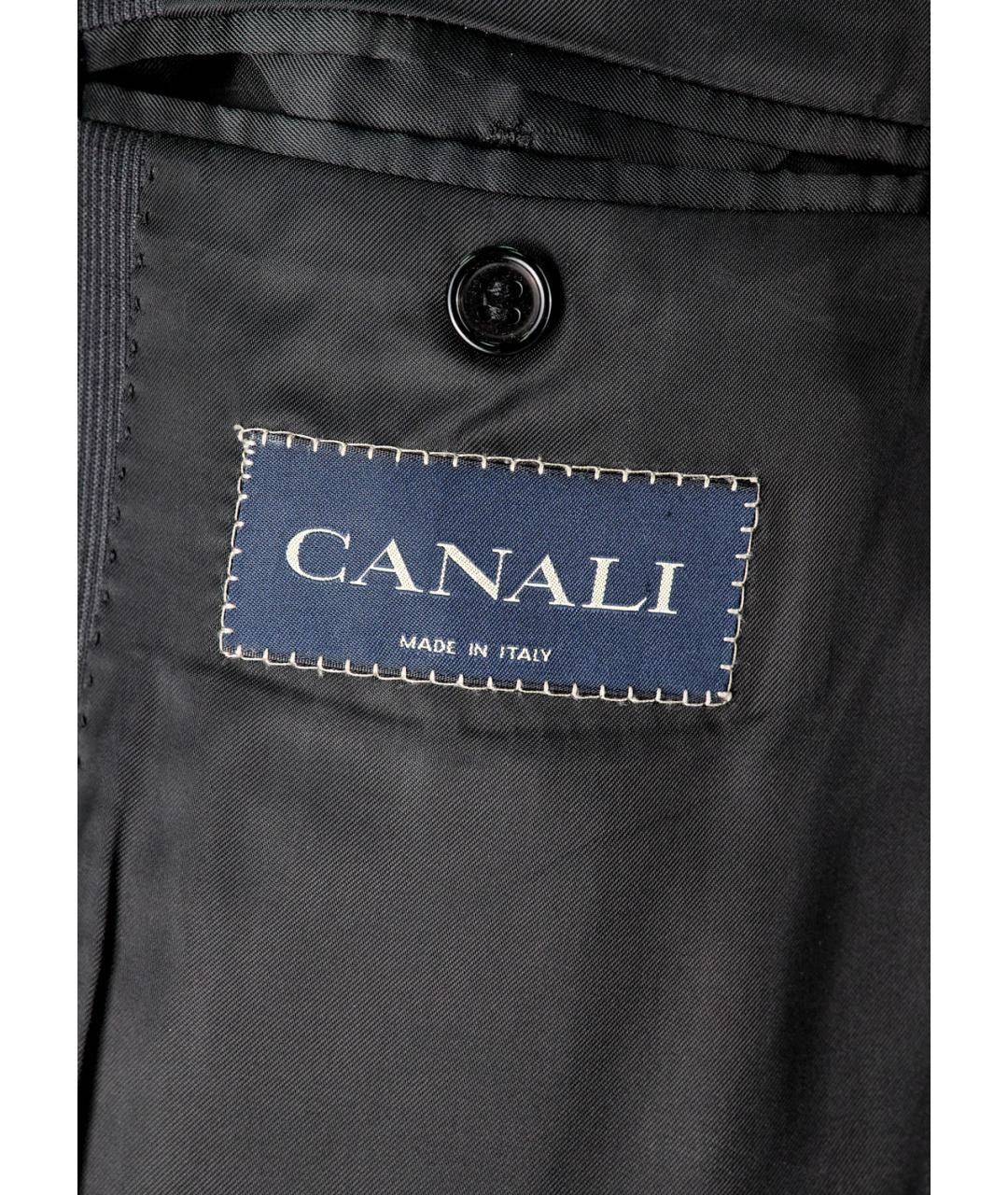 CANALI Черный шерстяной пиджак, фото 3