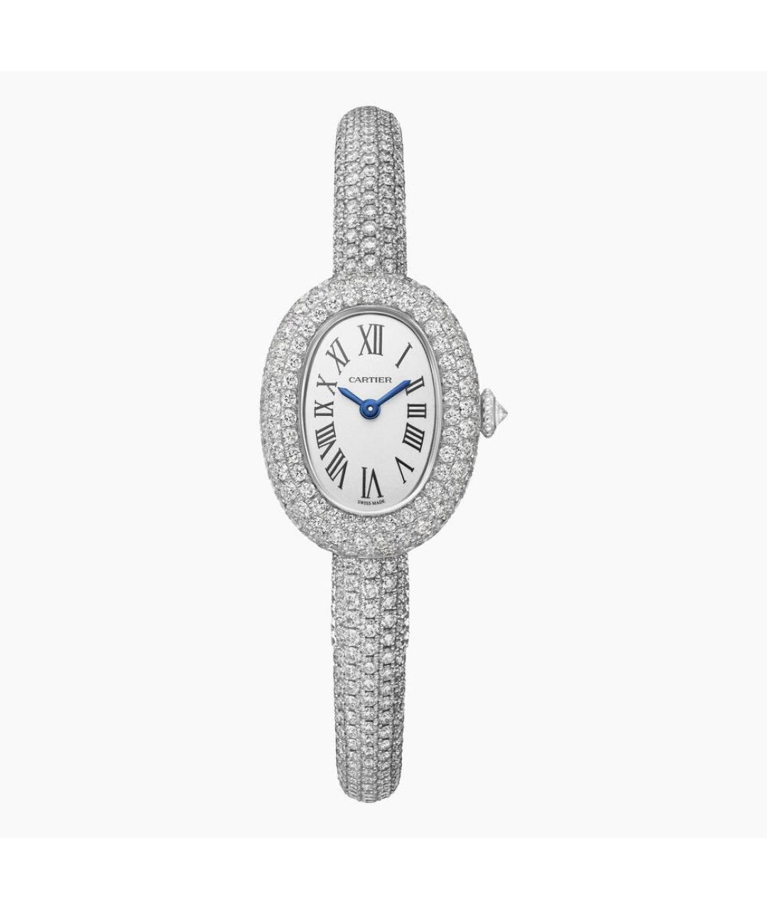 CARTIER Серебряные часы из белого золота, фото 6