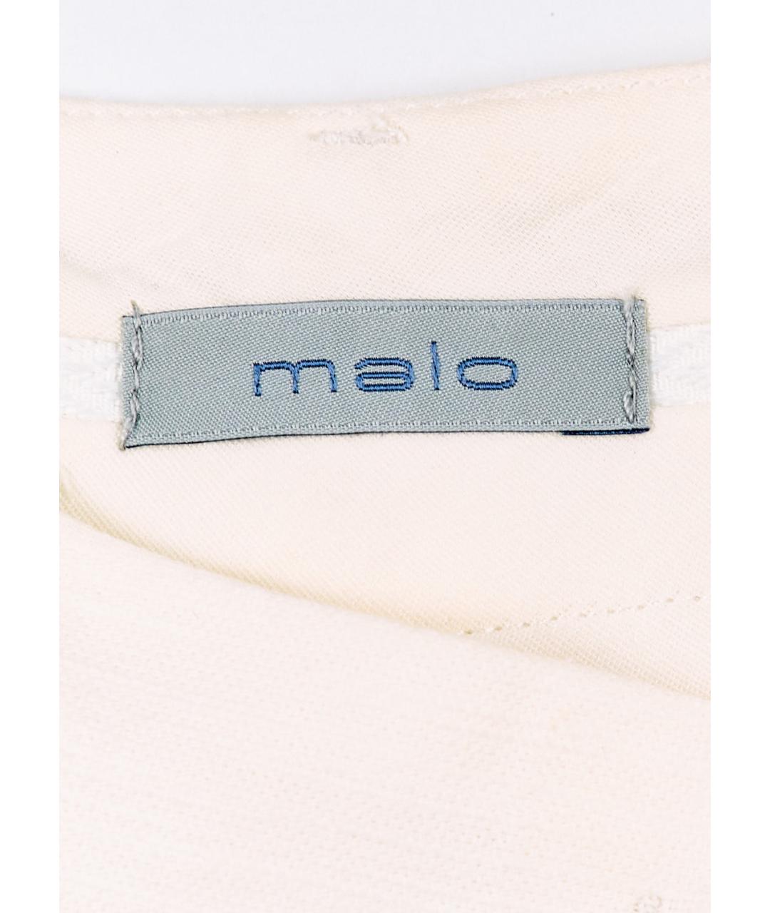 MALO Белые хлопковые шорты, фото 3