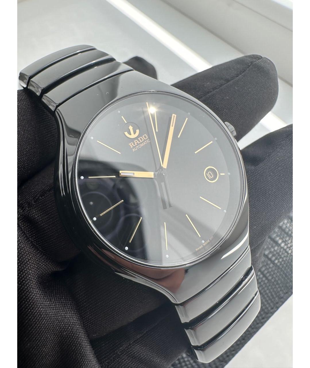 RADO Черные керамические часы, фото 5