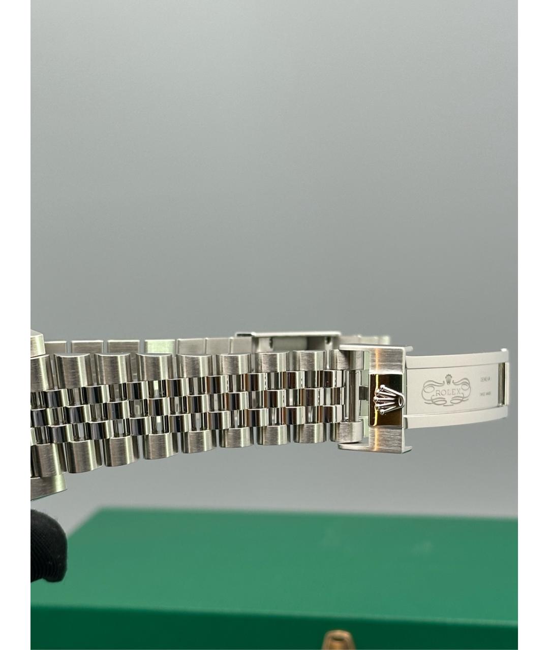 ROLEX Черные металлические часы, фото 3