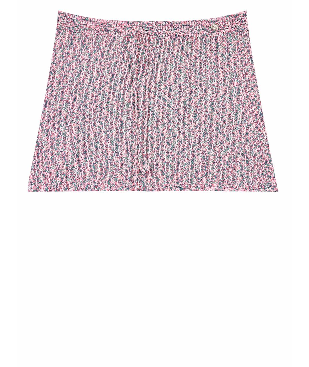CHANEL Розовая хлопковая юбка мини, фото 1