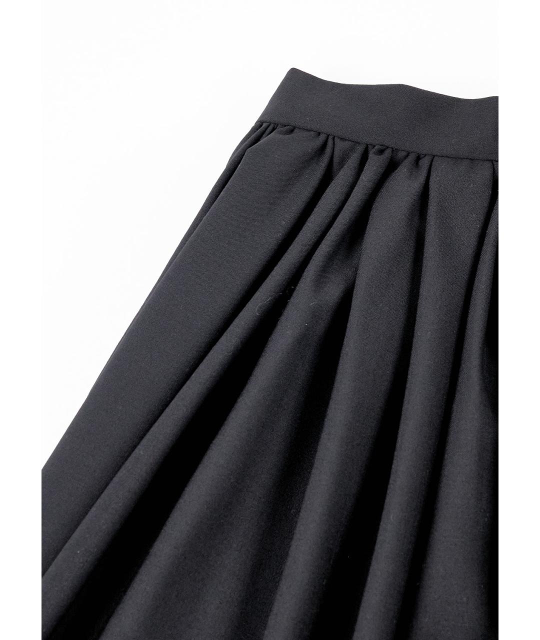 DSQUARED2 Черная шерстяная юбка мини, фото 4