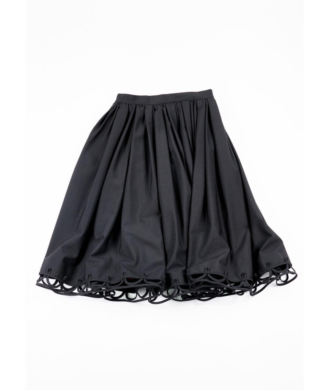 DSQUARED2 Черная шерстяная юбка мини, фото 2