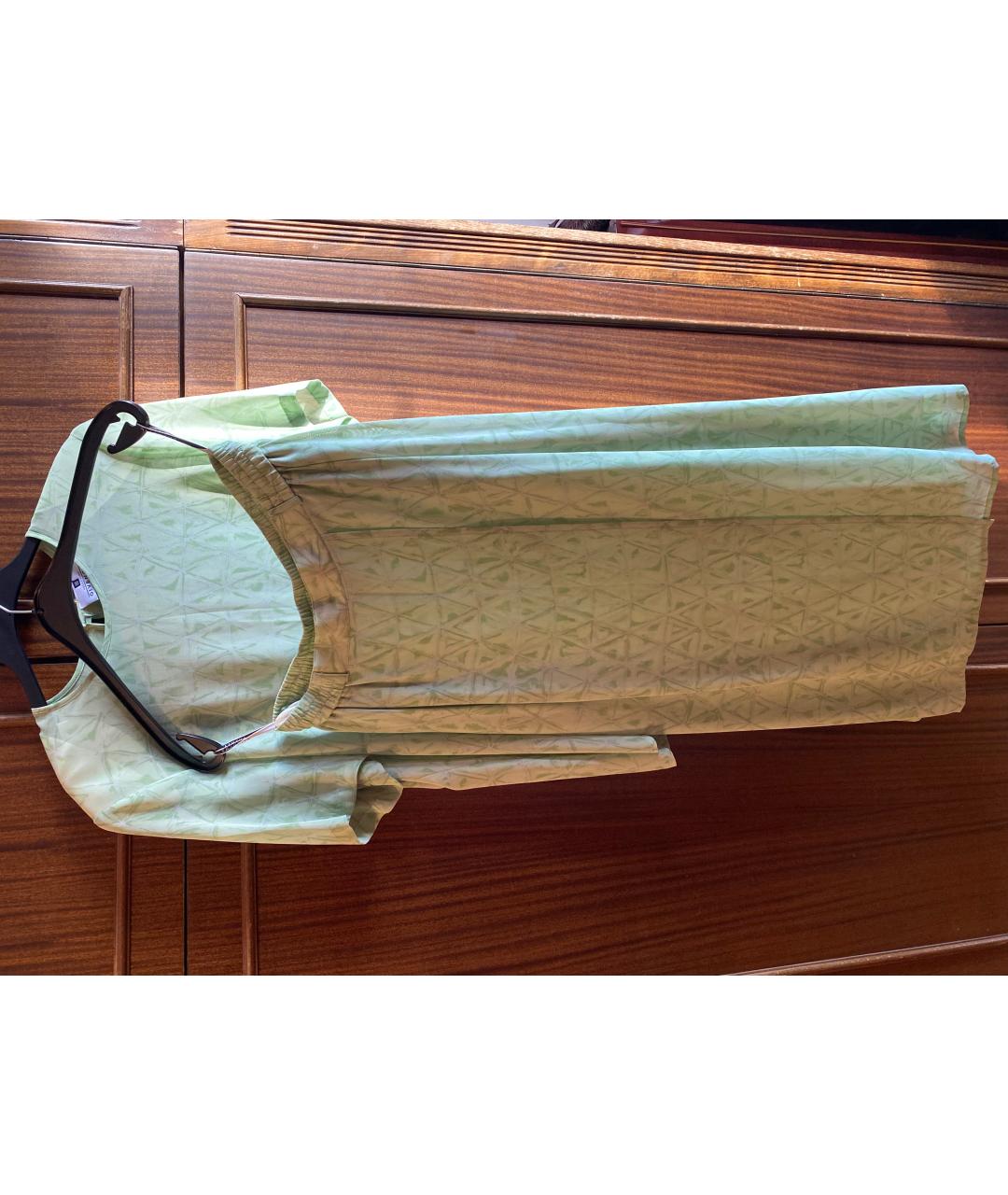 GIVENCHY VINTAGE Зеленый вискозный костюм с юбками, фото 3