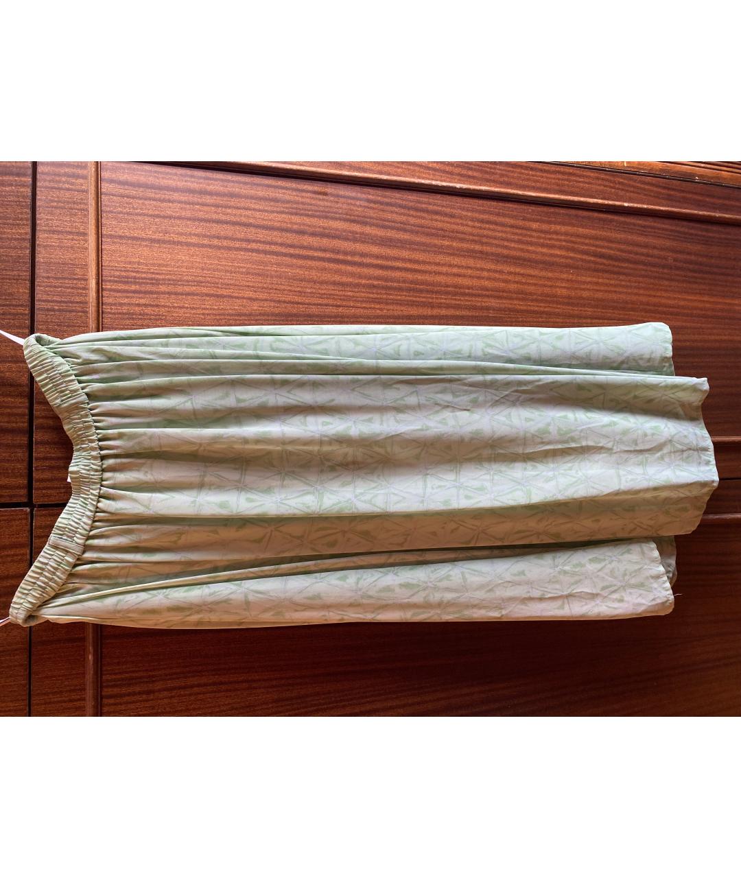 GIVENCHY VINTAGE Зеленый вискозный костюм с юбками, фото 5