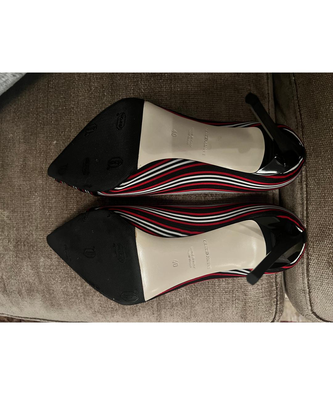 GIORGIO ARMANI VINTAGE Мульти текстильные туфли, фото 5