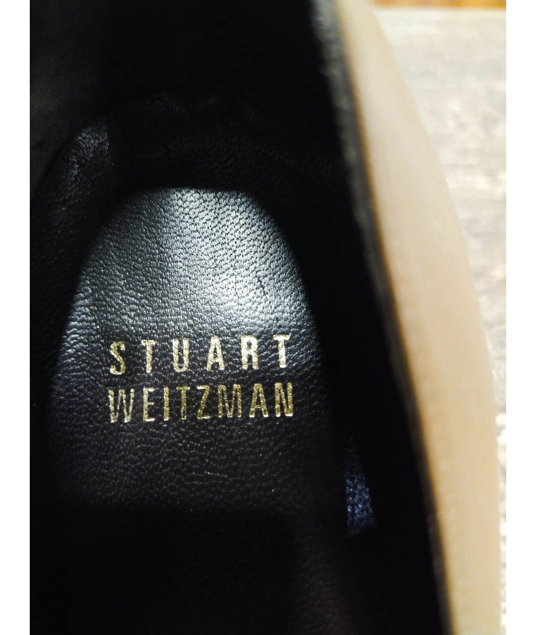 STUART WEITZMAN Бежевые кожаные туфли, фото 5