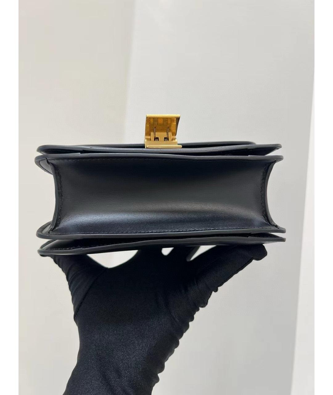 CELINE Черная кожаная сумка через плечо, фото 6