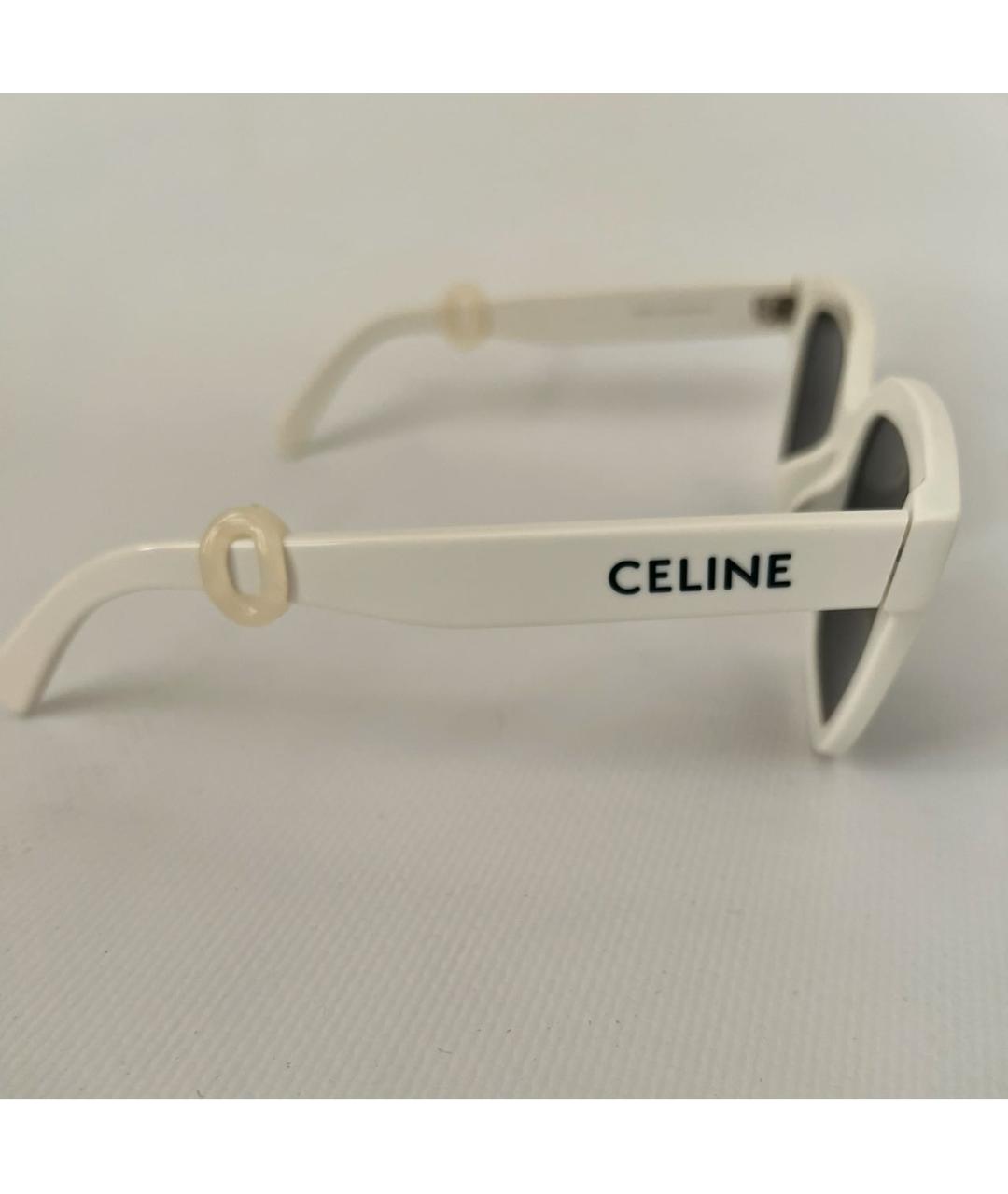 CELINE Белые солнцезащитные очки, фото 3