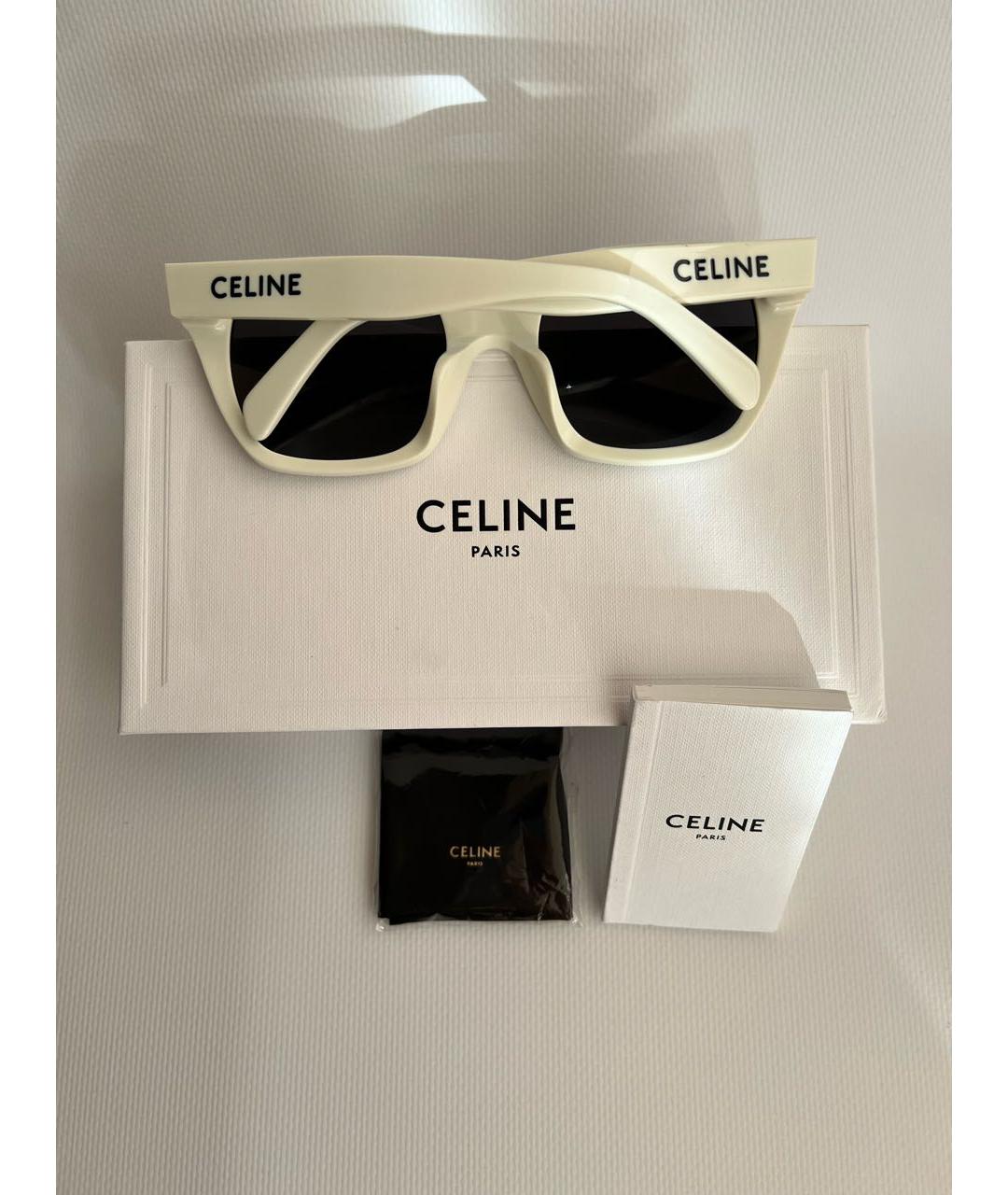 CELINE Белые солнцезащитные очки, фото 2