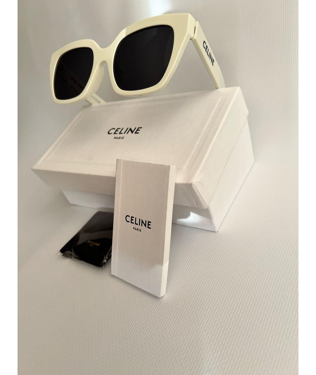 CELINE Белые солнцезащитные очки, фото 3