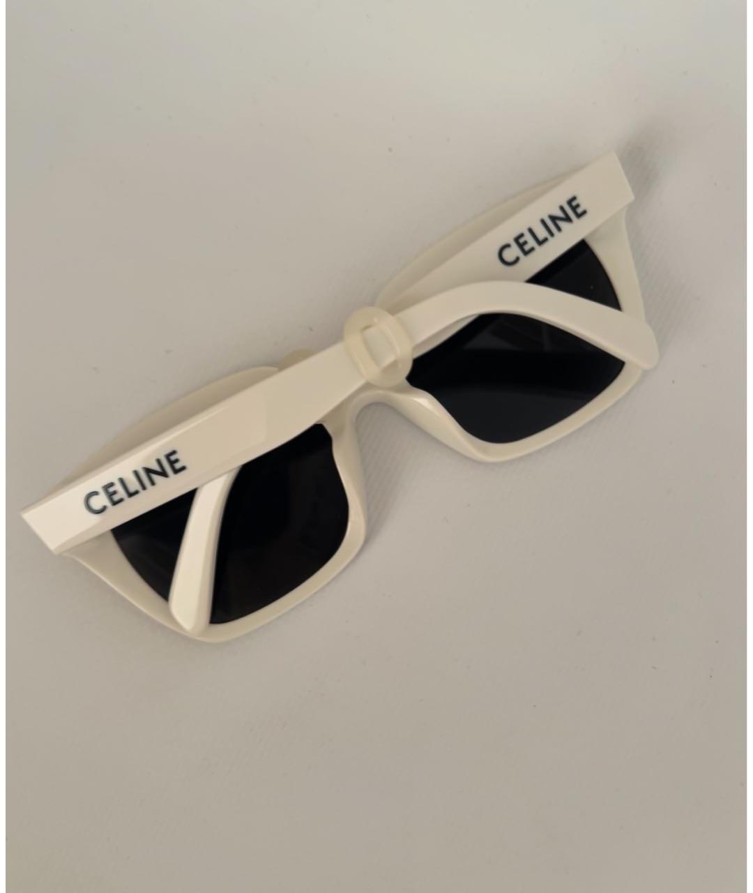 CELINE Белые солнцезащитные очки, фото 2