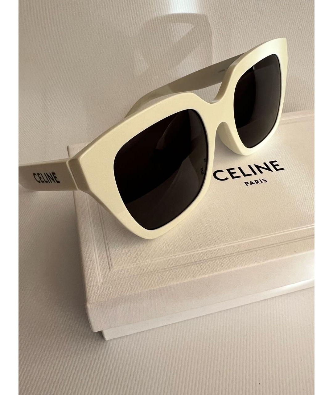 CELINE Белые солнцезащитные очки, фото 7