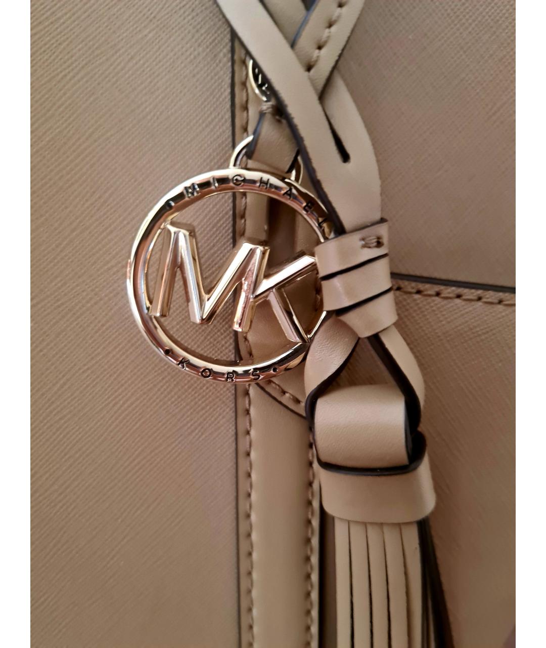 MICHAEL KORS Бежевая сумка тоут, фото 5