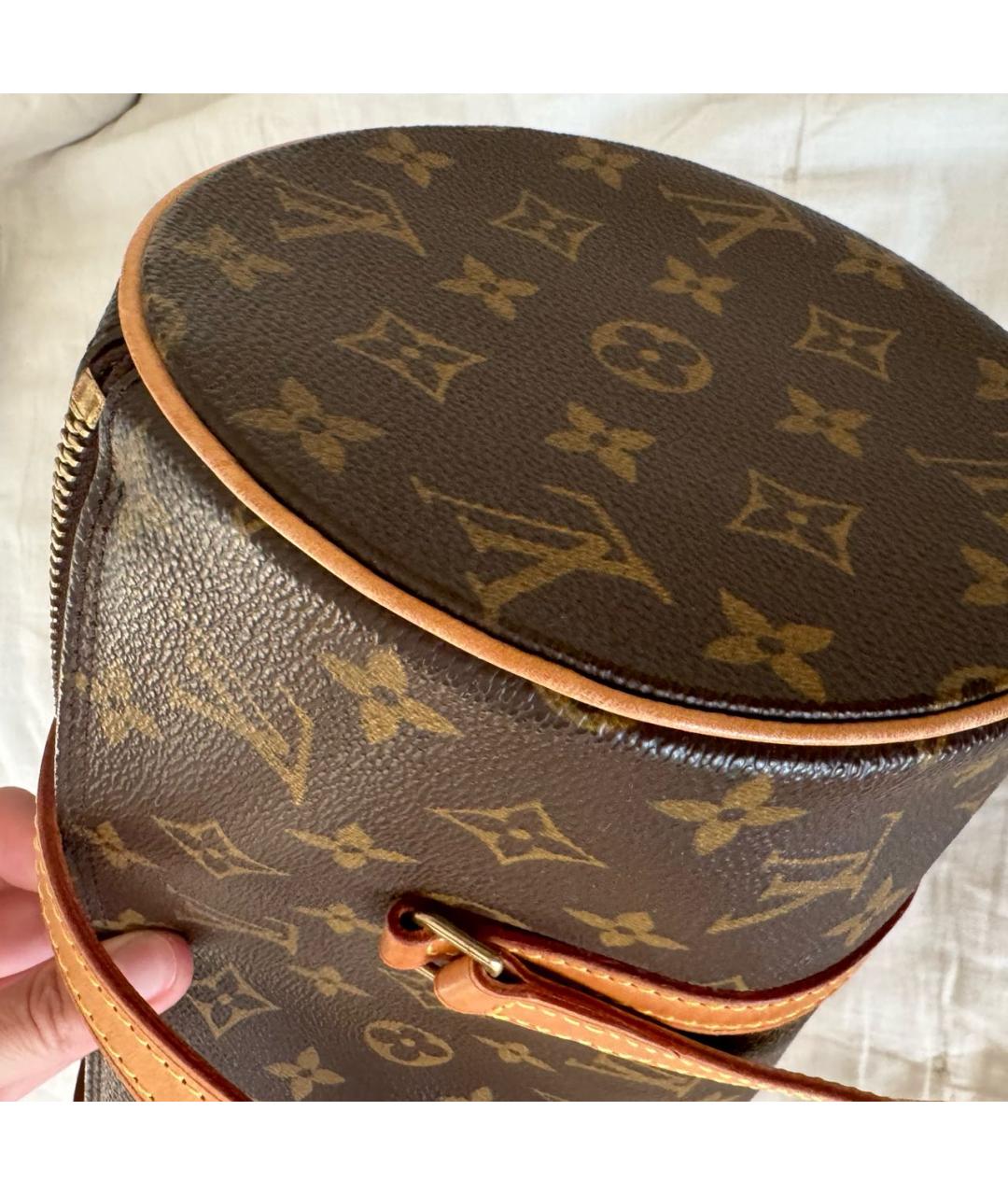 LOUIS VUITTON Коричневая сумка с короткими ручками, фото 5