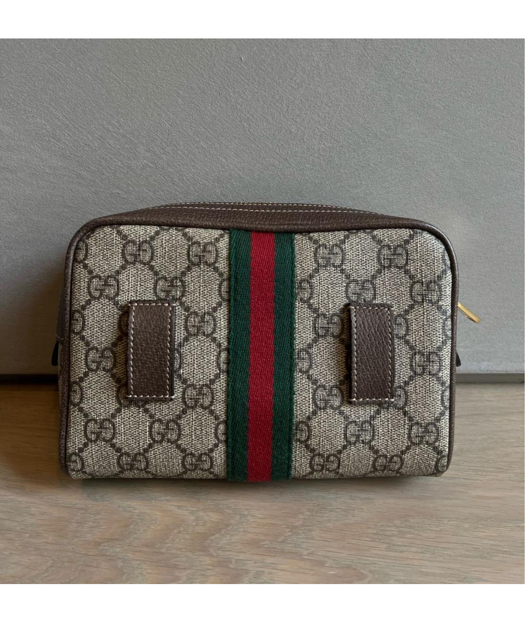 GUCCI Коричневая поясная сумка, фото 3