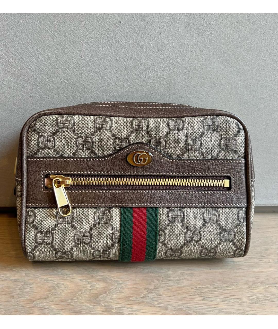 GUCCI Коричневая поясная сумка, фото 9