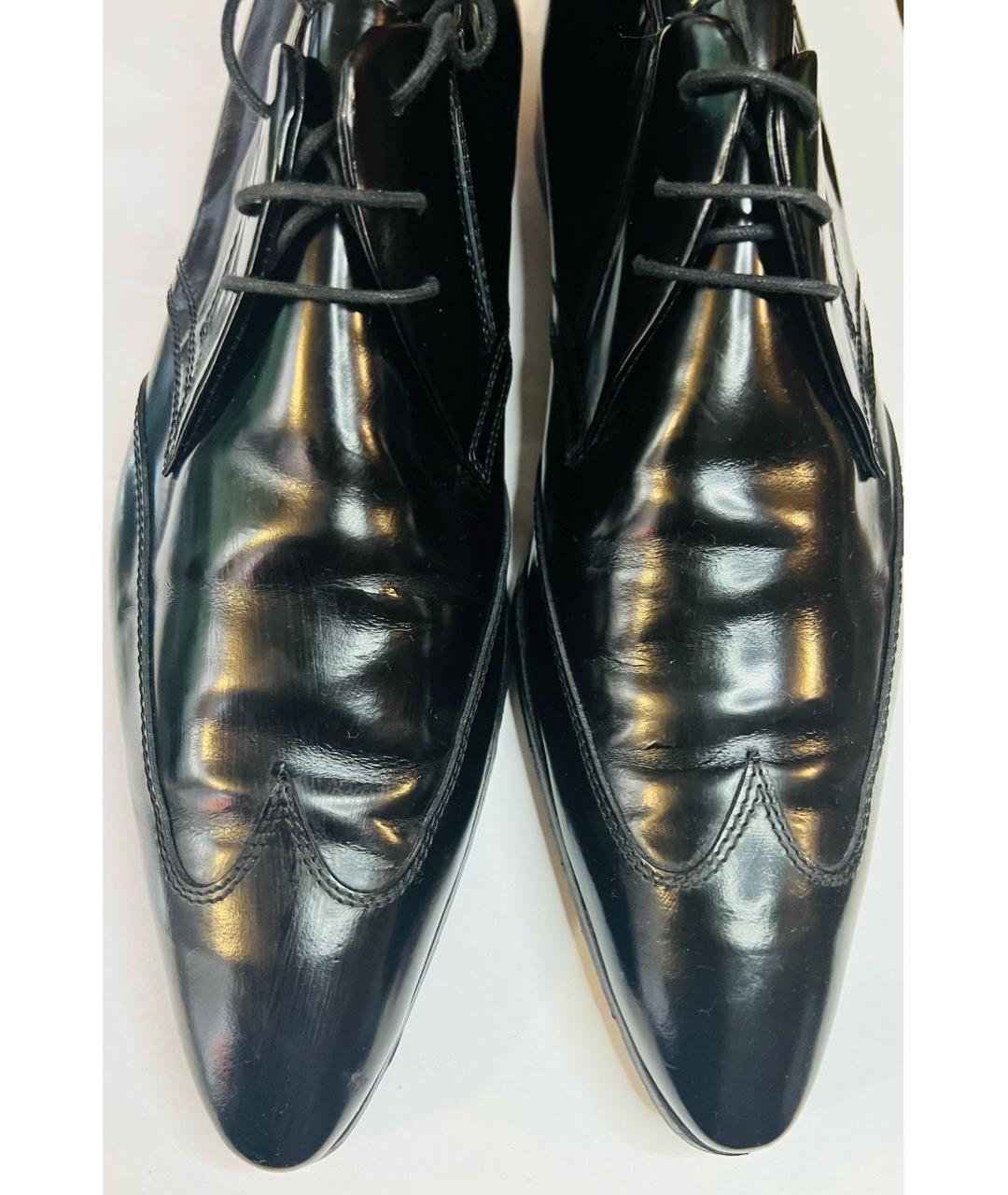 ZILLI Черные кожаные туфли, фото 5