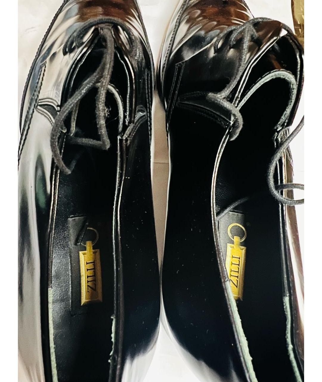 ZILLI Черные кожаные туфли, фото 3