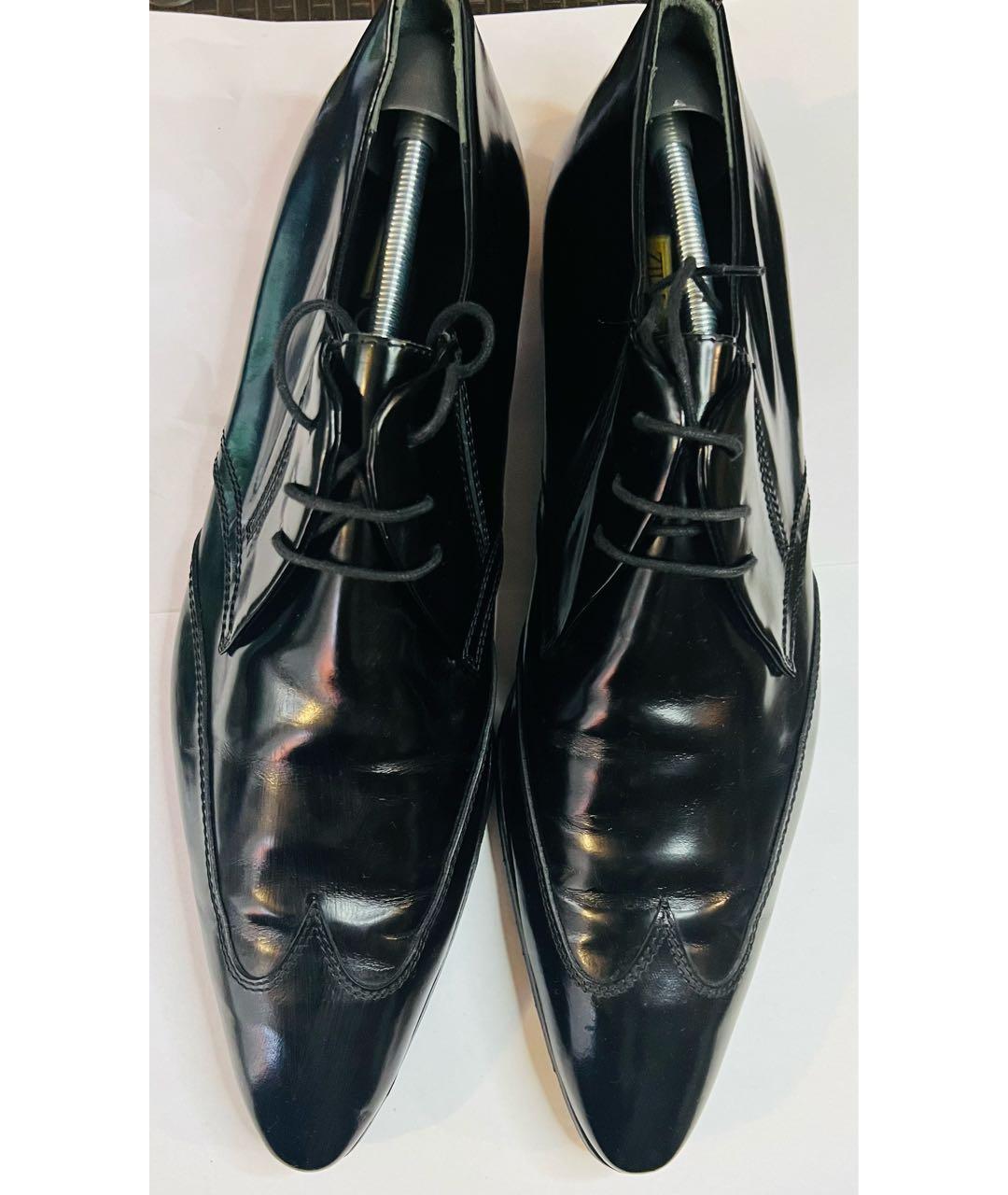 ZILLI Черные кожаные туфли, фото 2