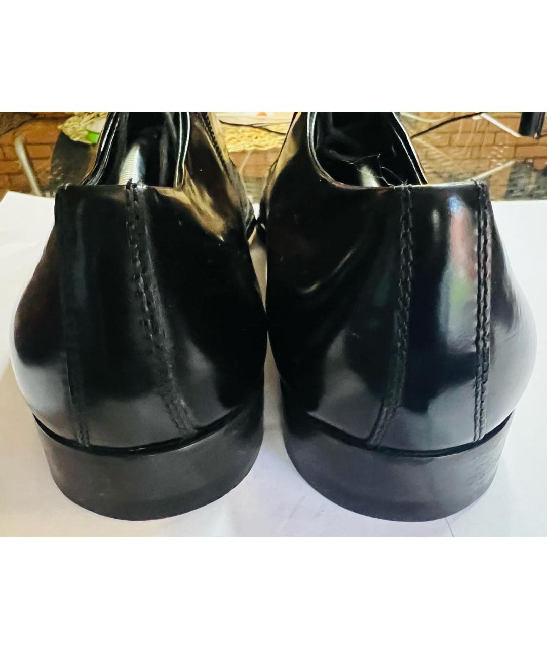 ZILLI Черные кожаные туфли, фото 4