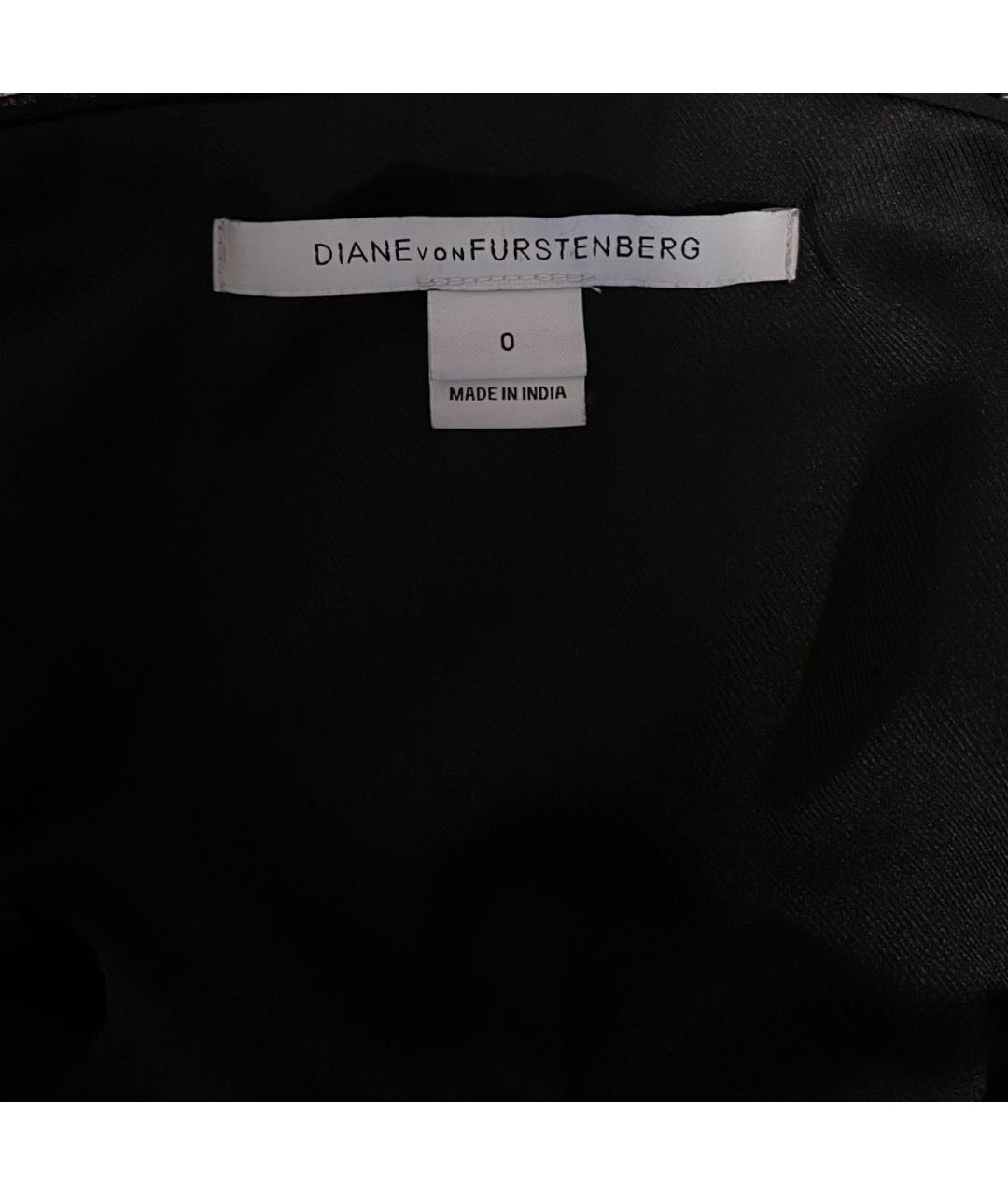 DIANE VON FURSTENBERG Черная полиэстеровая юбка мини, фото 3