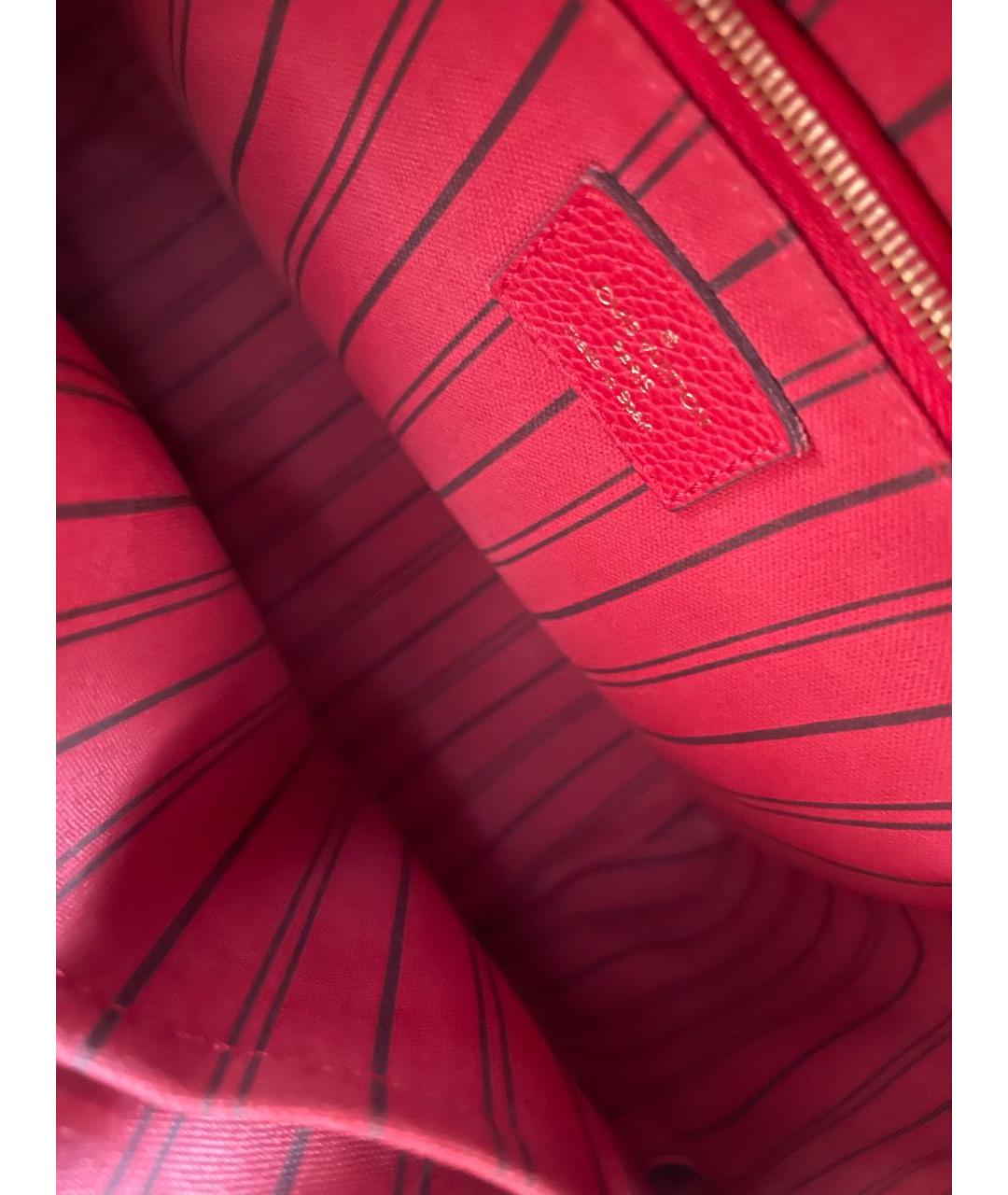 LOUIS VUITTON Красный кожаный рюкзак, фото 4