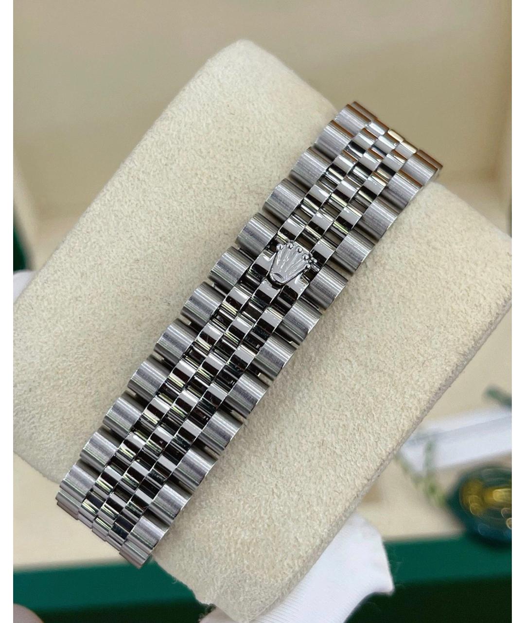ROLEX Фиолетовые часы из белого золота, фото 7